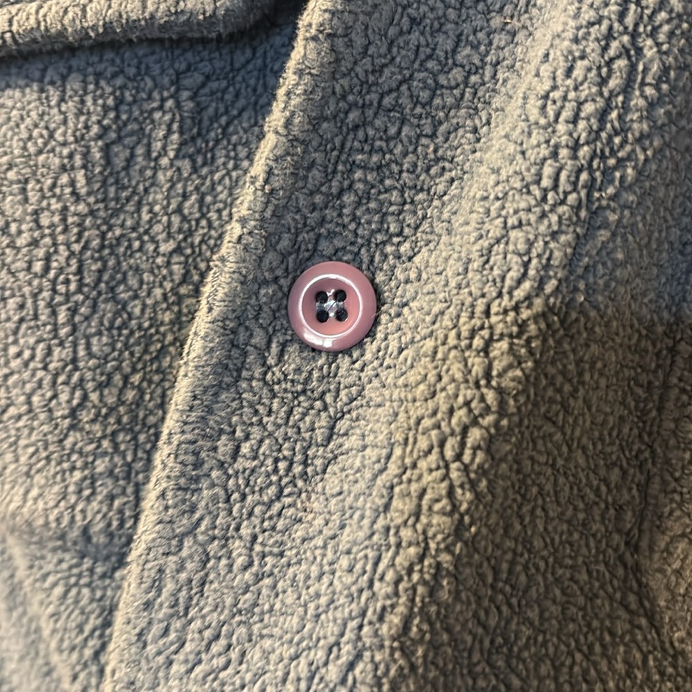 Dex Fleece Button Down Size Large - image 3